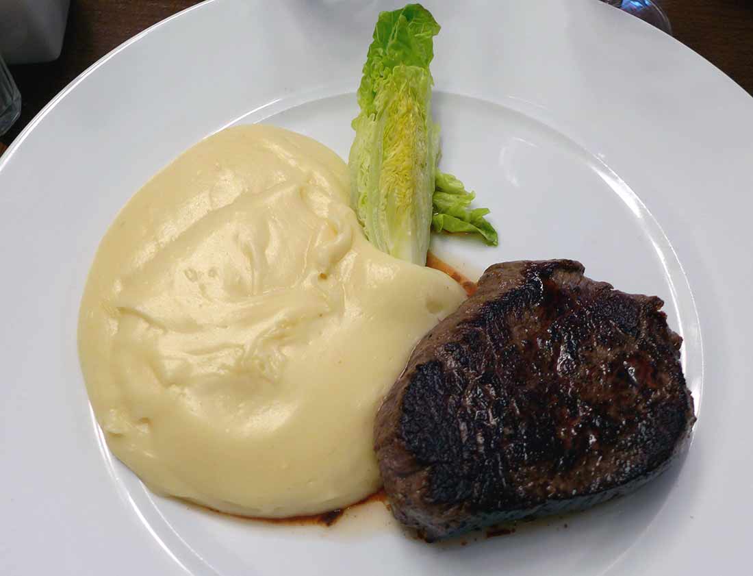 Restaurant La Maison de l'Aubrac : Filet de boeuf et aligot