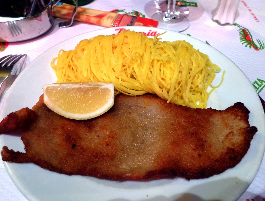 Pizzeria d'Auteuil, escalope milanaise