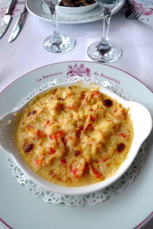 La Rôtisserie du Beaujolais gratin d'écrevisses