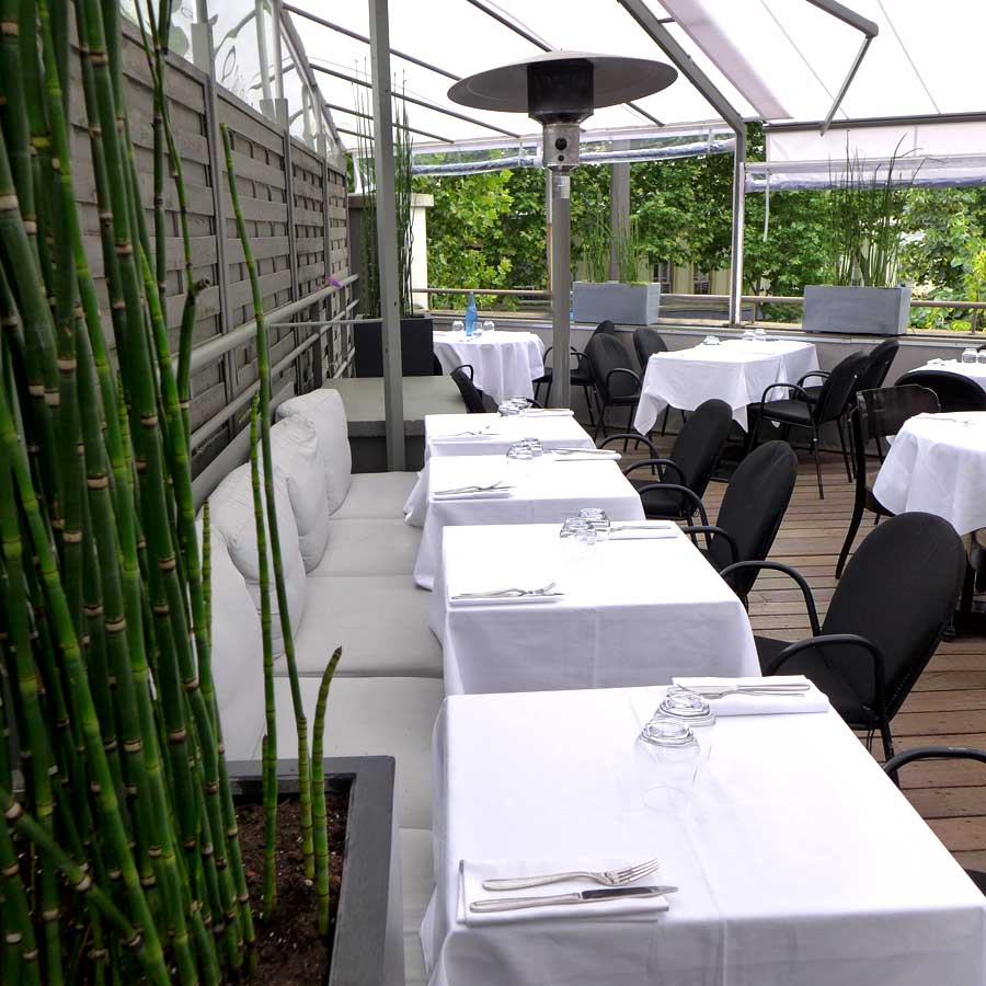 La terrasse du restaurant 