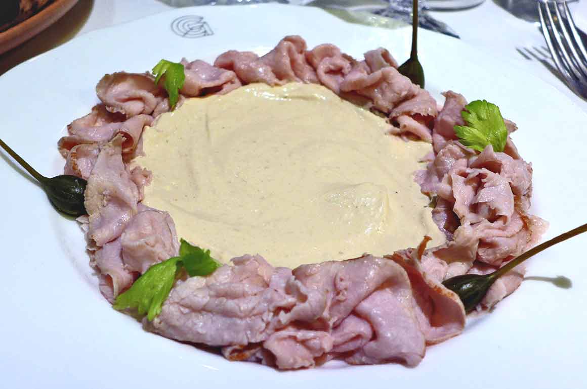 Restaurant Giusé, vitello tonnato