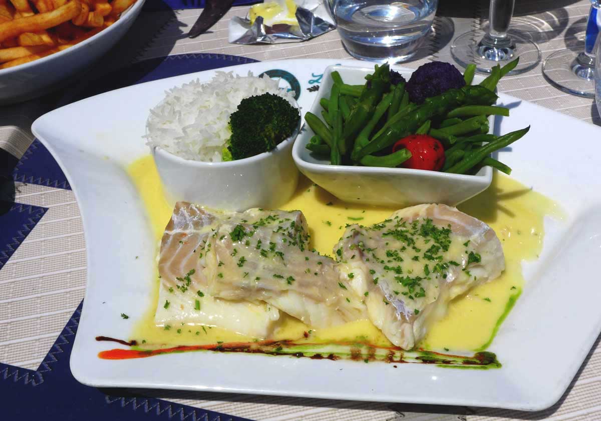 Brasserie La Vigie : Cabillaud beurre blanc et riz