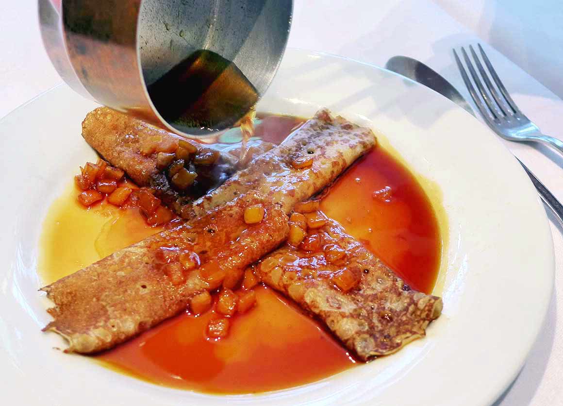 Restaurant L'Alchimie : Crêpes Suzette
