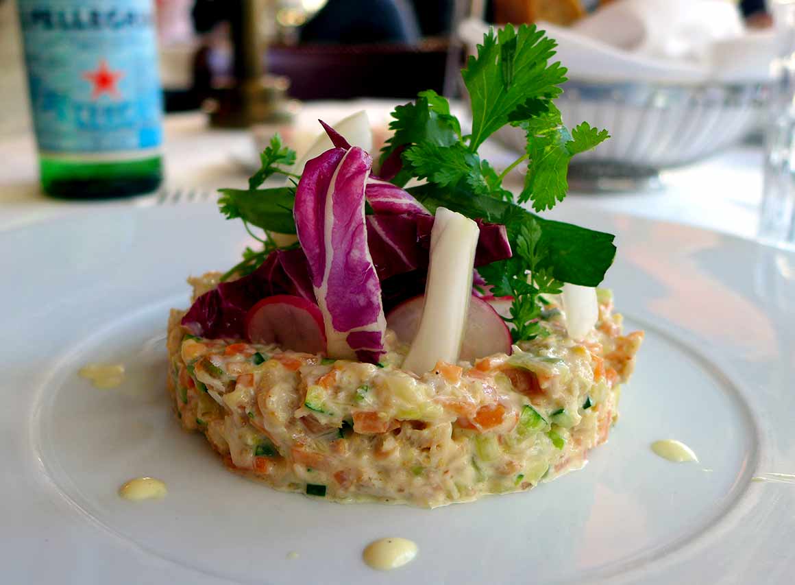 Restaurant L'Alsace, cocktail avocat-crevettes 