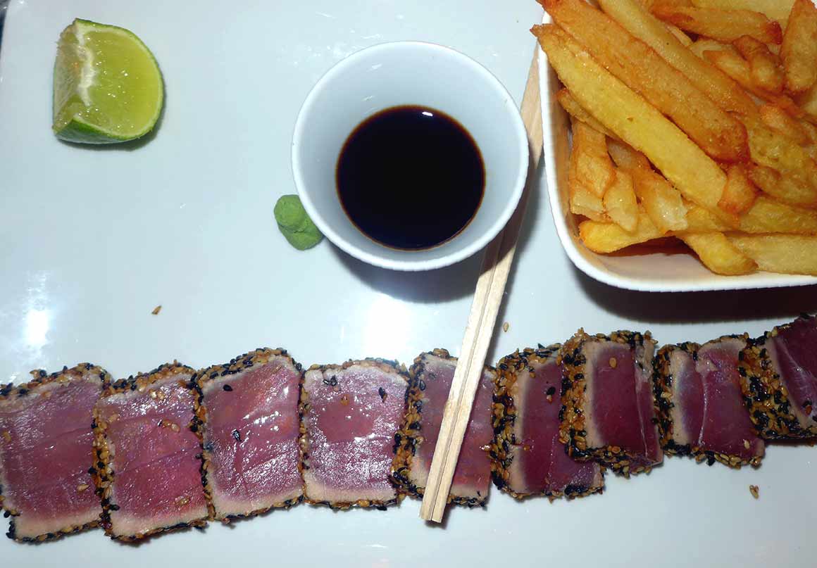 Restaurant L'Apollo : Tataki de thon au sésame sauce soja