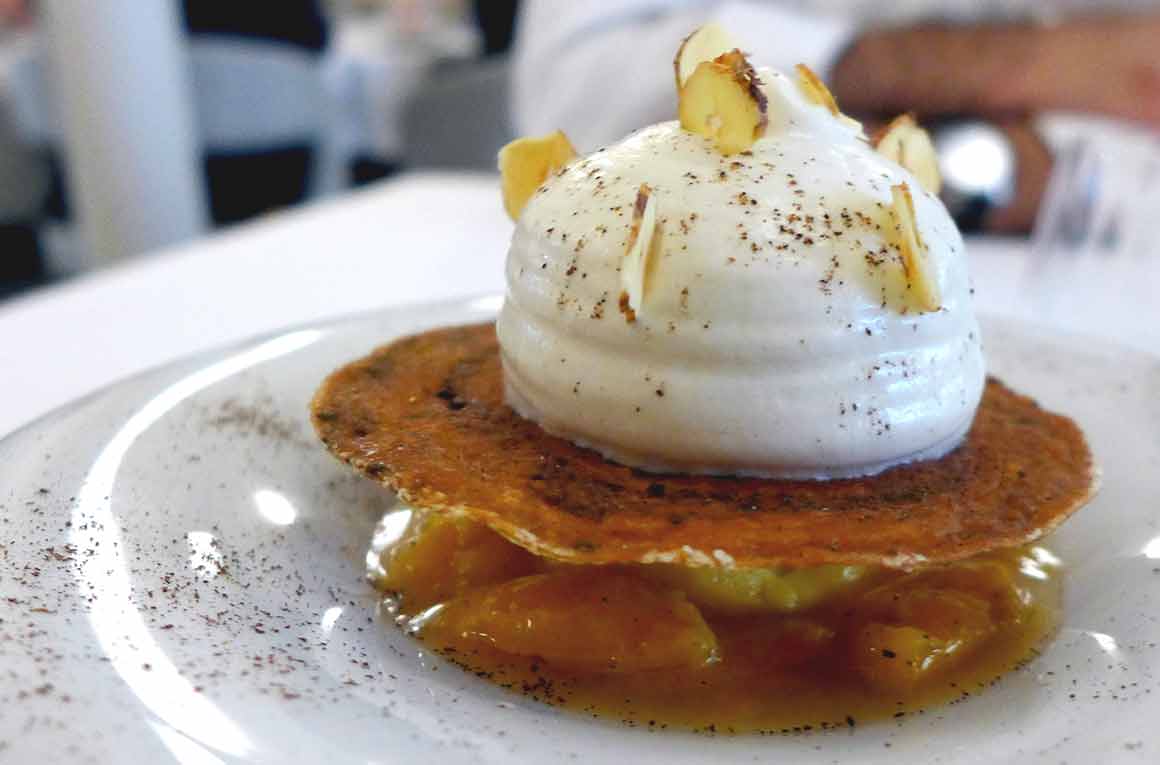 Restaurant l'Arôme, les mirabelles fondantes