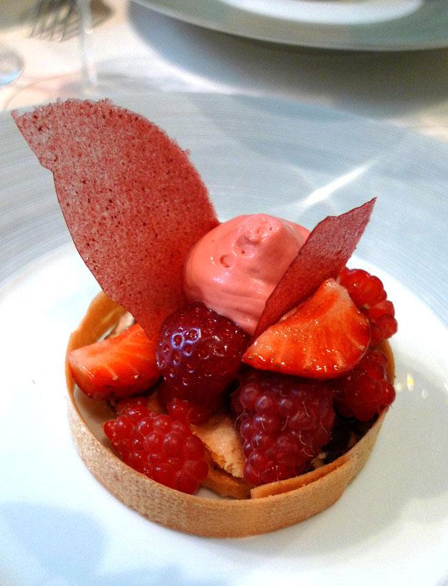 Restaurant L’Astrance : Tartelette fruits rouges