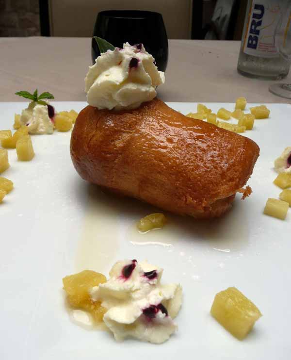 Restaurant l'Atelier des Compères, le baba au rhum