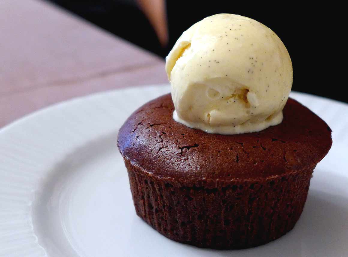 Restaurant l'Atelier des Compères, le fondant chocolat