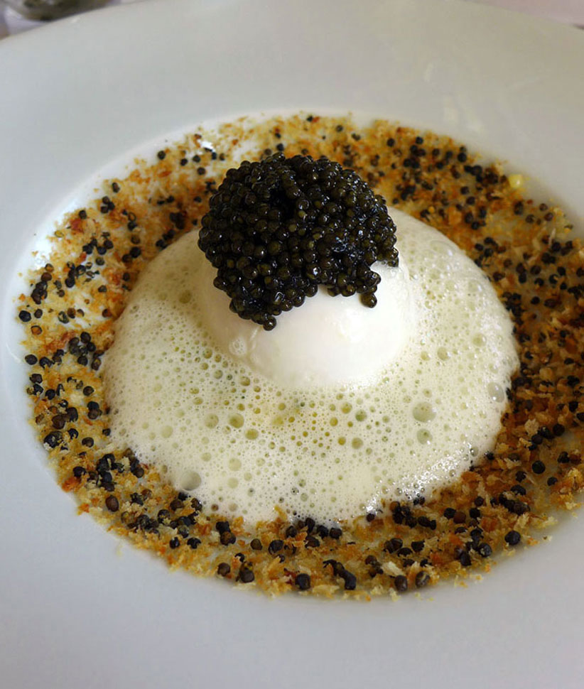 Restaurant Le 144 Petrossian, Oeuf caviar 
