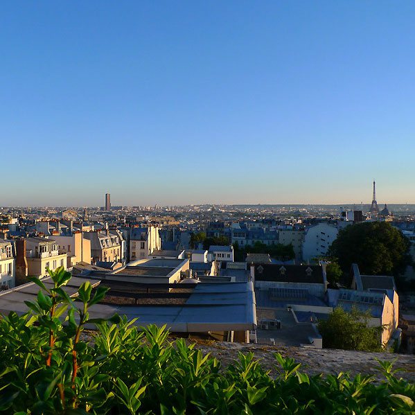 Restaurant Le 7th : Sommet de l'hôtel, vue panoramique sur Paris