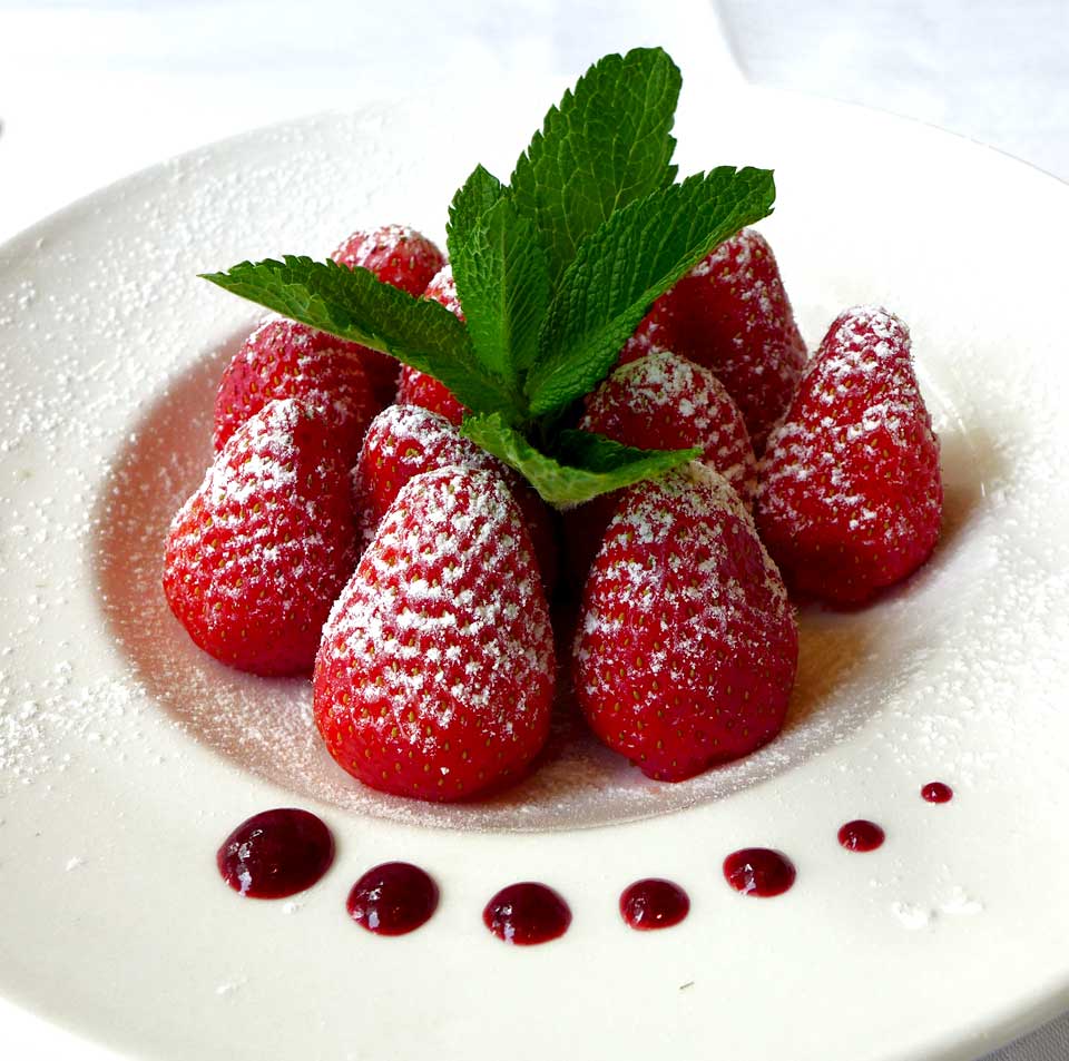 Restaurant Le Berkeley : Assiette de fraises 