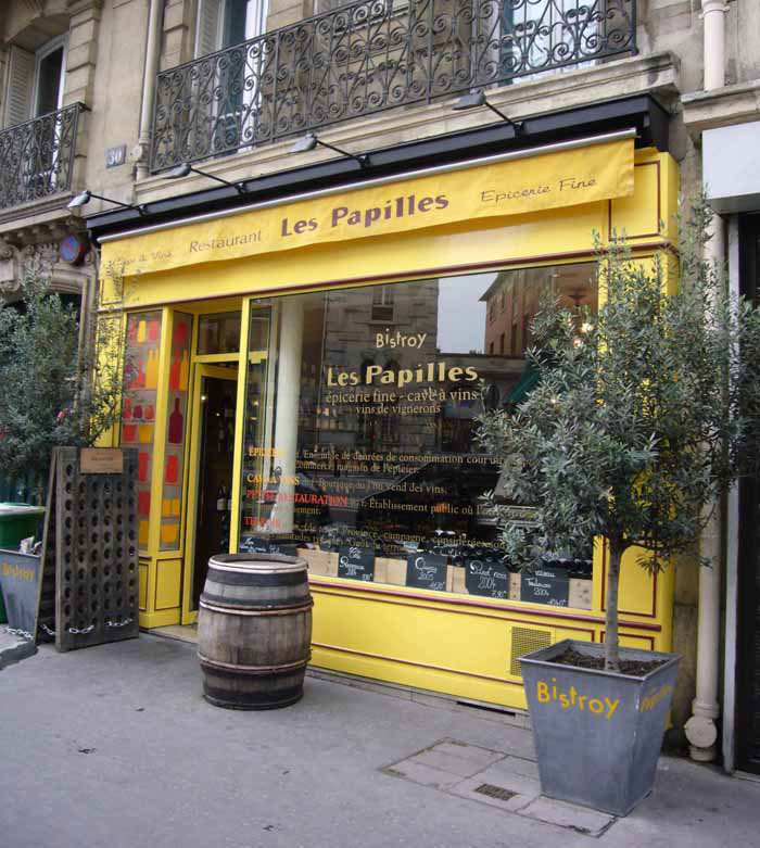 La façade du Bistroy Les Papilles