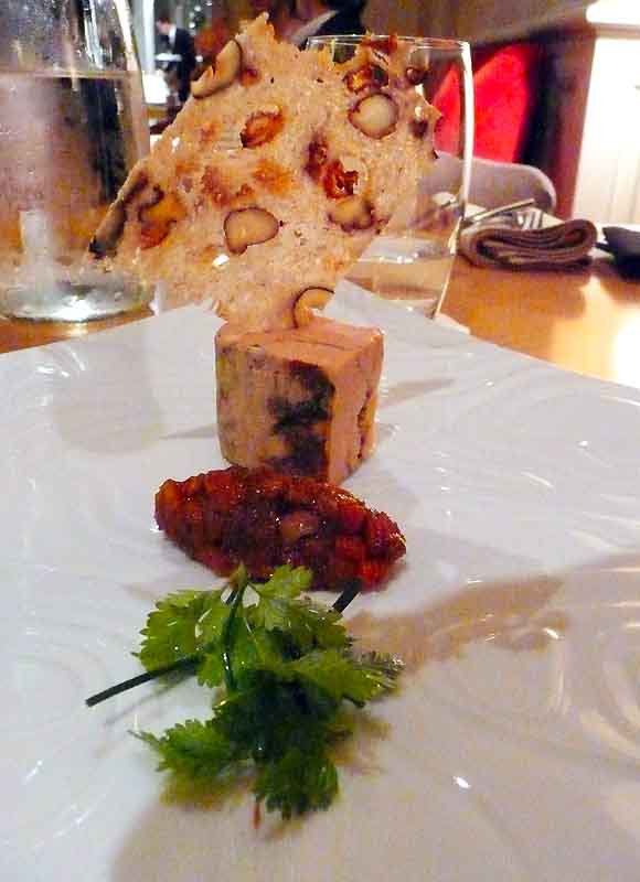 Restaurant Le Lumière, foie gras et son chutney de carotte