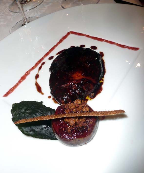 Restaurant Le Cinq : Foie gras de canard vendéen cuit