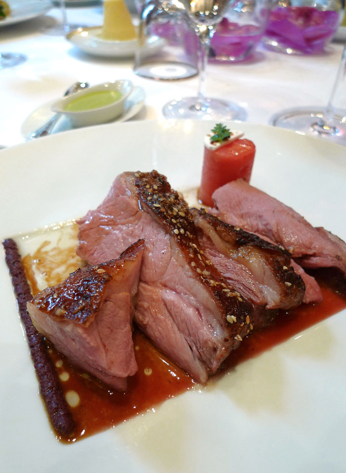 Restaurant Le Cinq : Epaule d'agneau aux épices