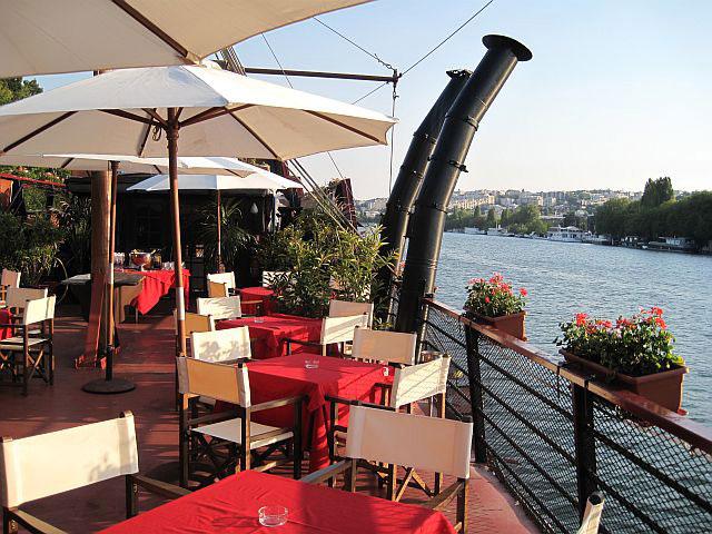 Restaurant Le Galion, vue sur la Seine