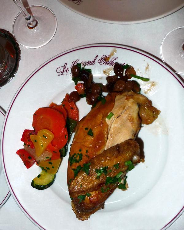 Restaurant Le Grand Colbert, demi-poulet fermier rôti