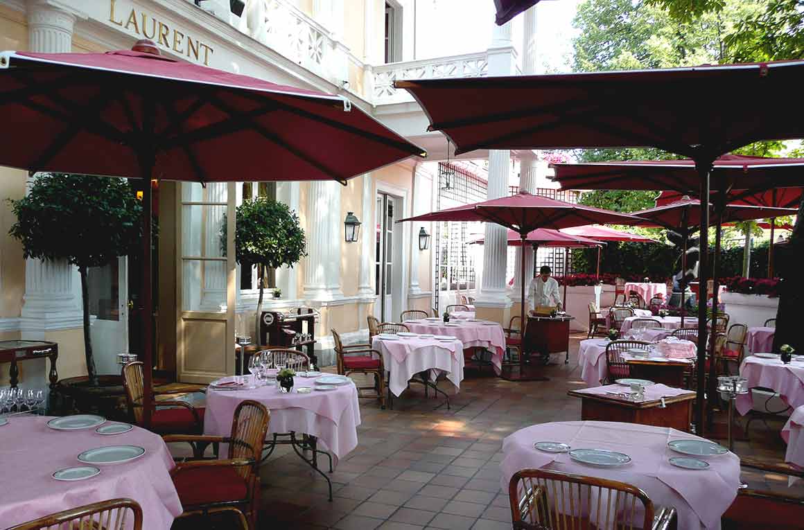  Restaurant Laurent, La terrasse jardin