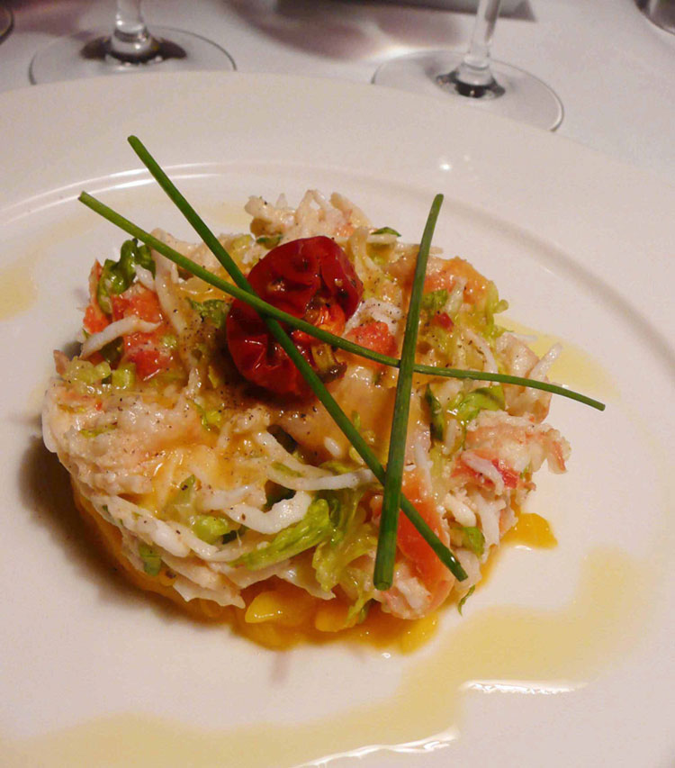 Restaurant Le Lup : La salade mango-crabe