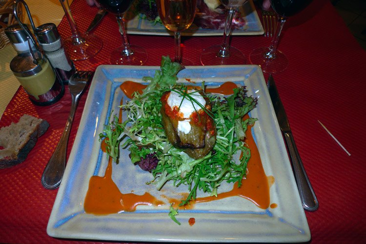 Restaurant Le Mesturet, aubergine grillé