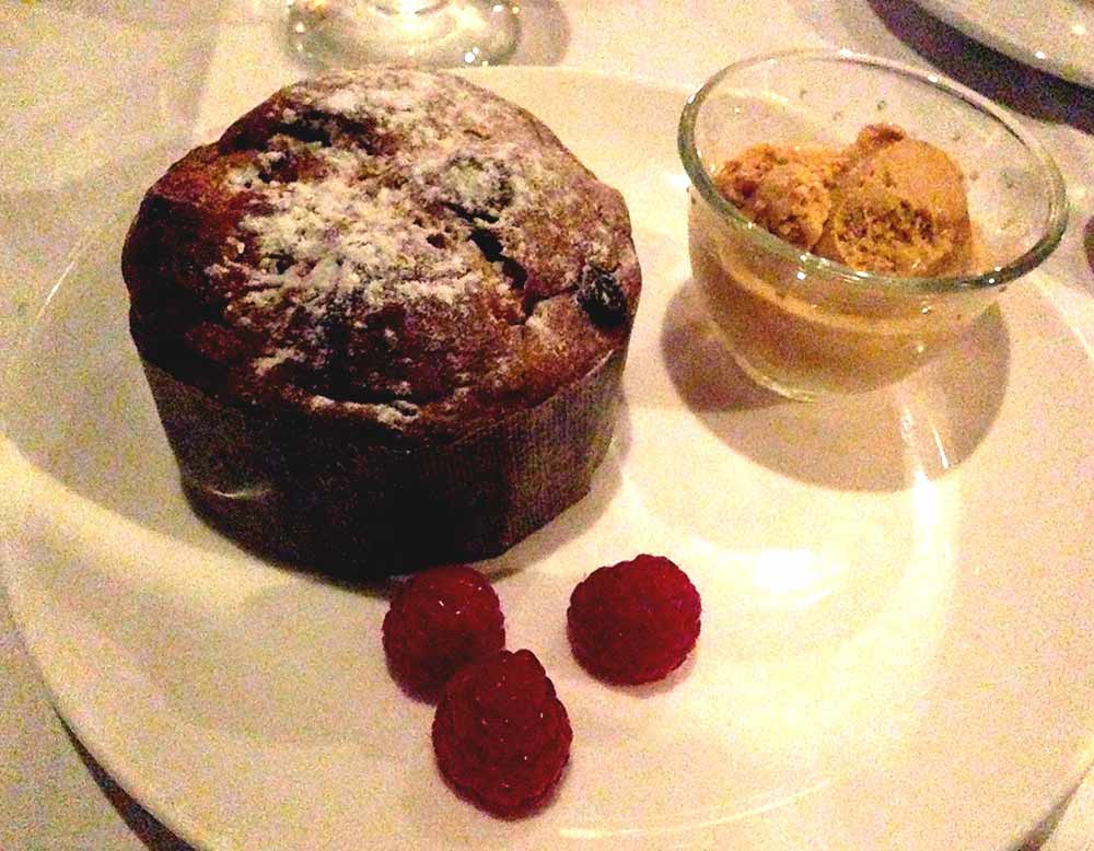 Restaurant Le Monteverdi : Panettone et glace pralinée