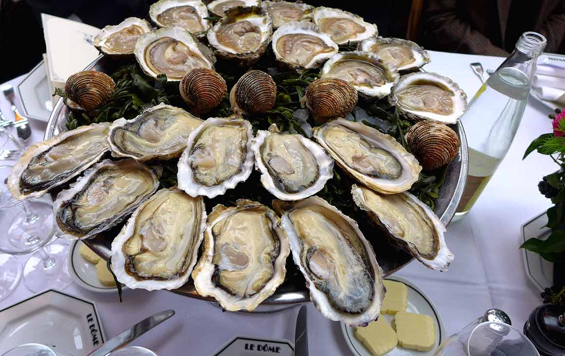 Restaurant le Dôme, Les huîtres