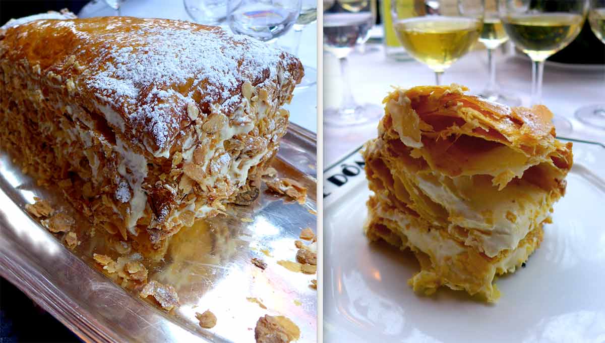 Restaurant le Dôme, Millefeuille au rhum vanille