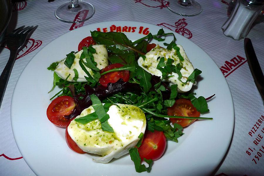 Restaurant Le Paris Seize, La tomate et mozzarella di bufala