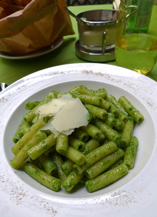 Restaurant Le Patio du Lotti, Pâtes au pistou et parmesan