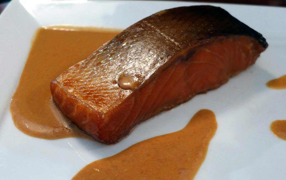 Restaurant Le Percolateur, dos de saumon 