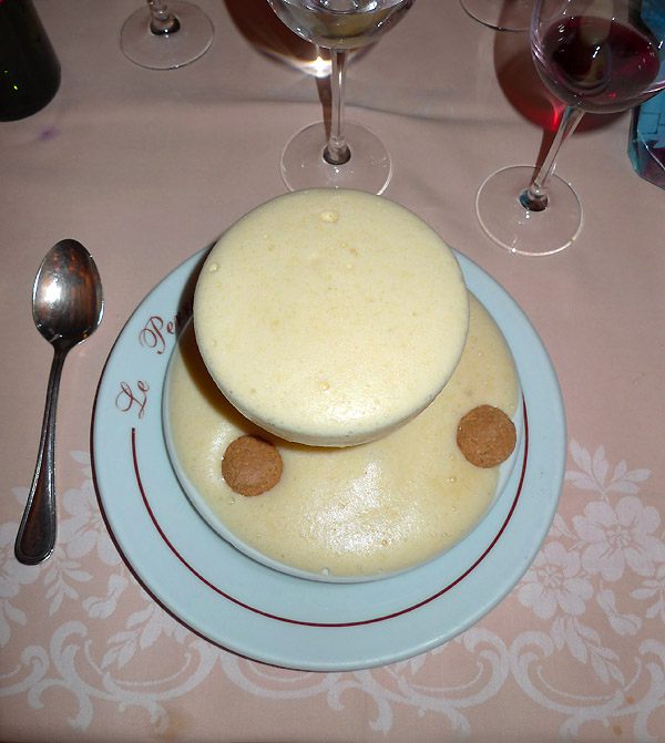 Restaurant Le Perron, zabaiona