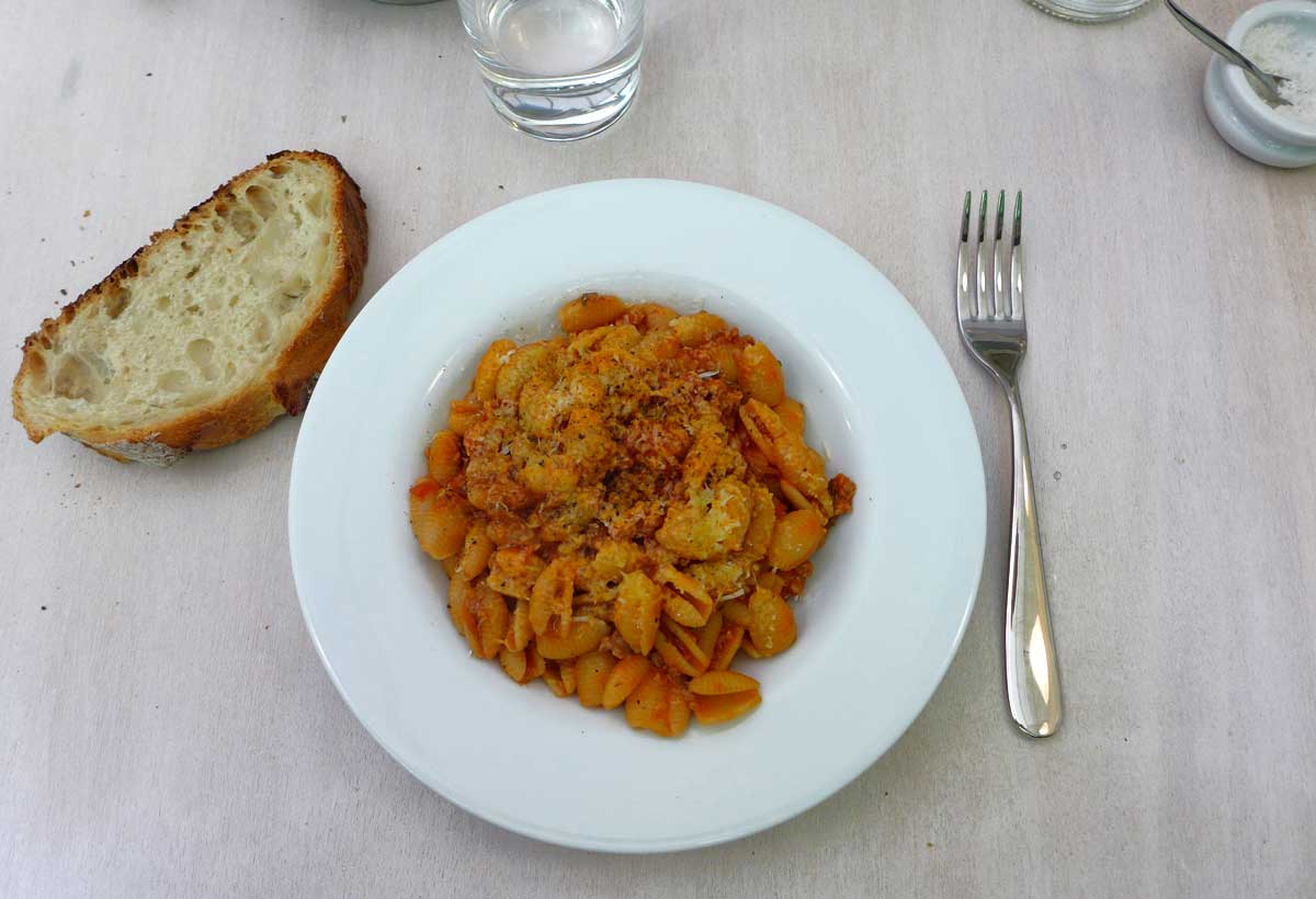 Restaurant Le Petit Capri Bazar : Gnochetti sardi