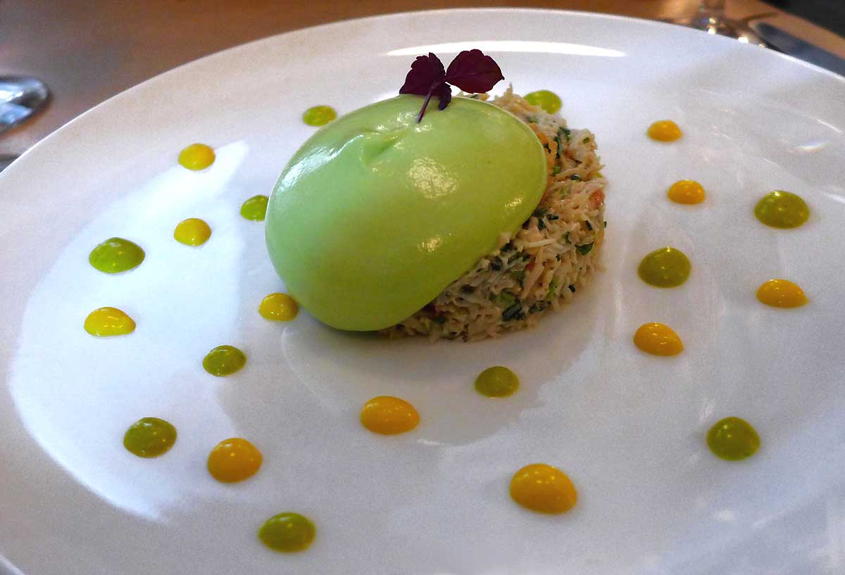 Restaurant Le Petit Champerret, Tourteau aux arômates