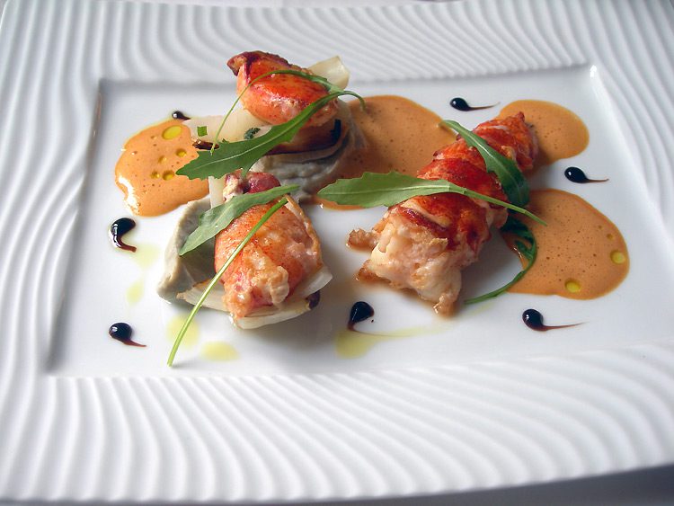 Restaurant Poulpry, Homard cuit à l'étouffée