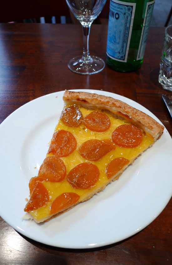 Bistro Régent, tarte aux abricots