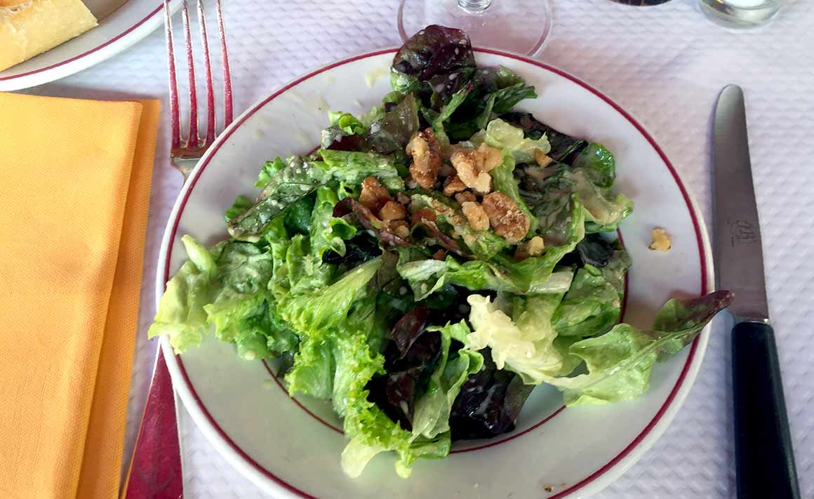 Restaurant Le Relais de Venise, Salade aux noix