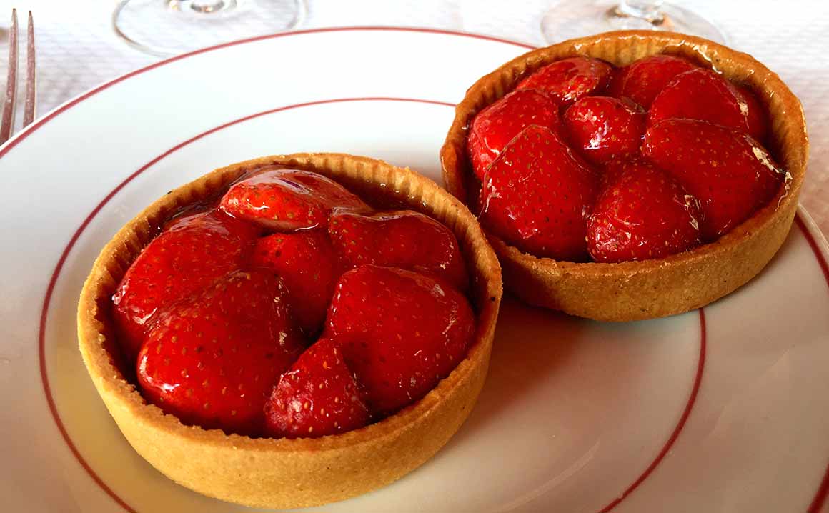 Restaurant Le Relais de Venise, Tartelettes aux fraises