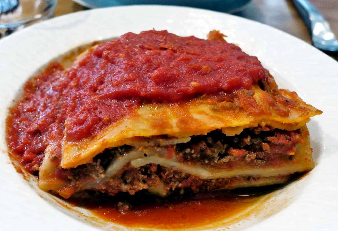 Restaurant Il Russo, Lasagne