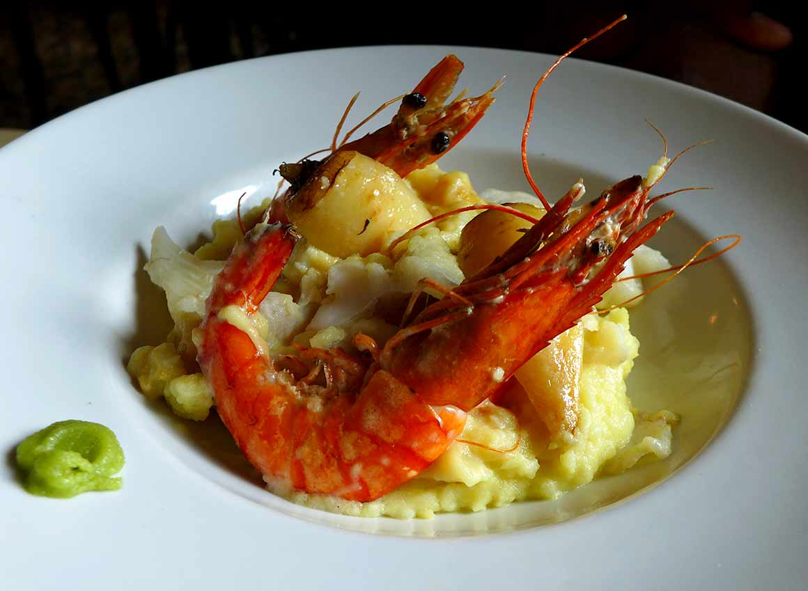 Restaurant Le Rendez-Vous des Chauffeurs : Duo gambas et cabillaud