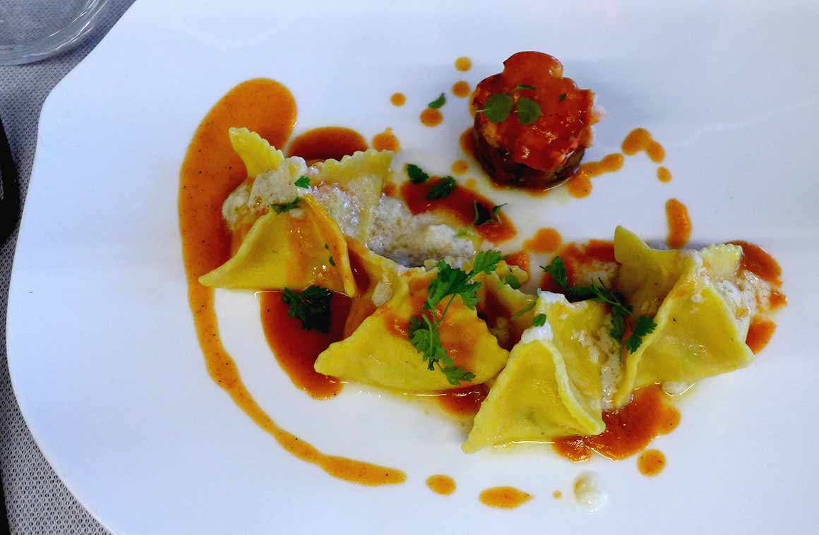Restaurant La Famiglia : Fagotelli farcis au homard