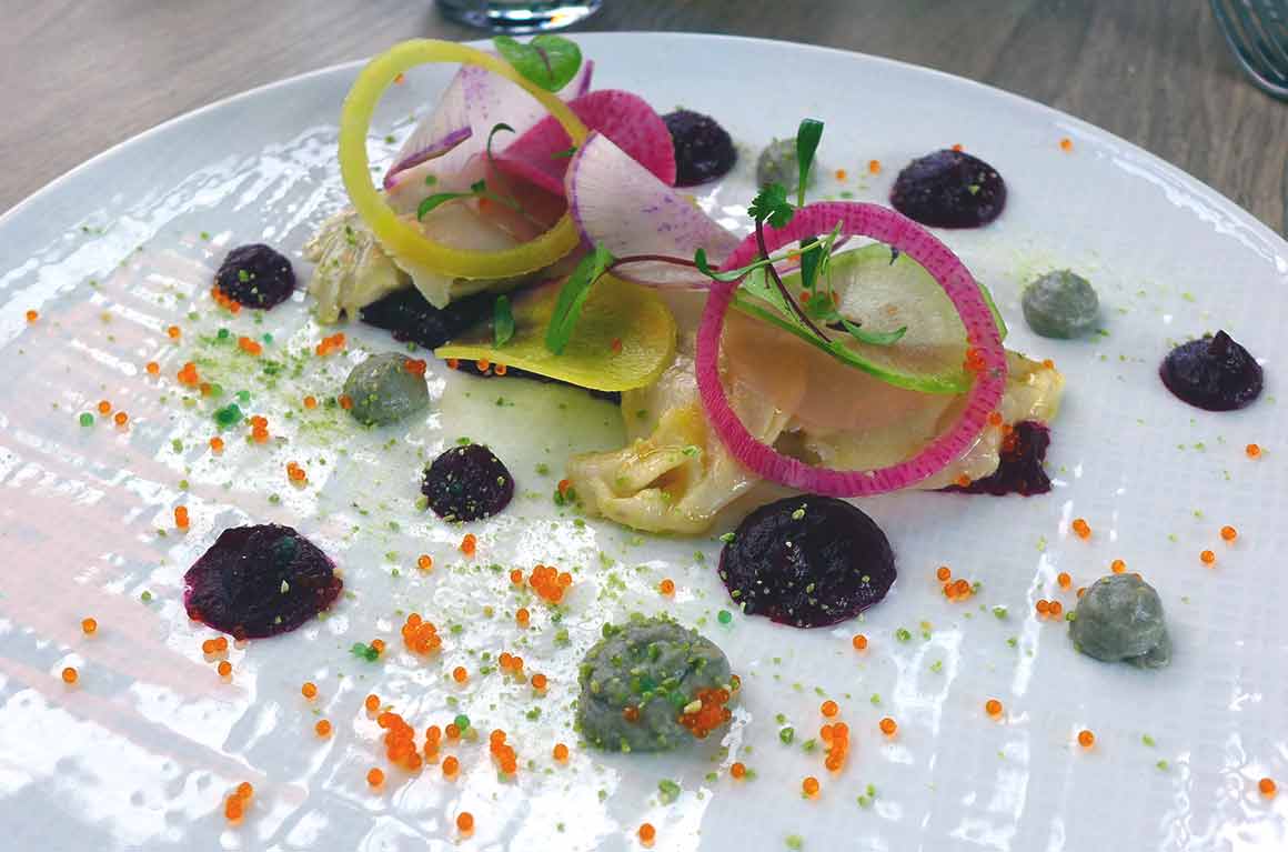 Restaurant LA CITY : Ceviche de Daurade aux Betteraves