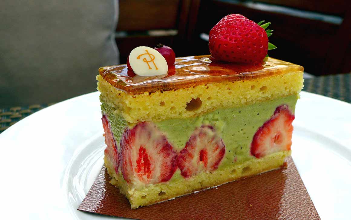 Le Jardin du Royal Monceau : Fraisier crème pistache