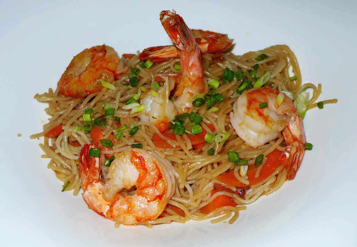 Restaurant Le Saint James, Gambas rôties