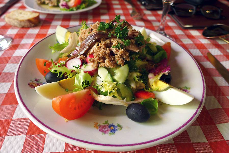 Restaurant Le Vieux Chalet, La salade niçoise