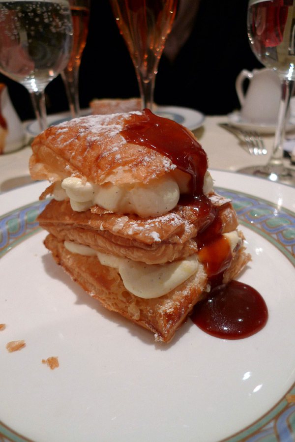 Restaurant Le Violon d'Ingres, millefeuille à la vanille