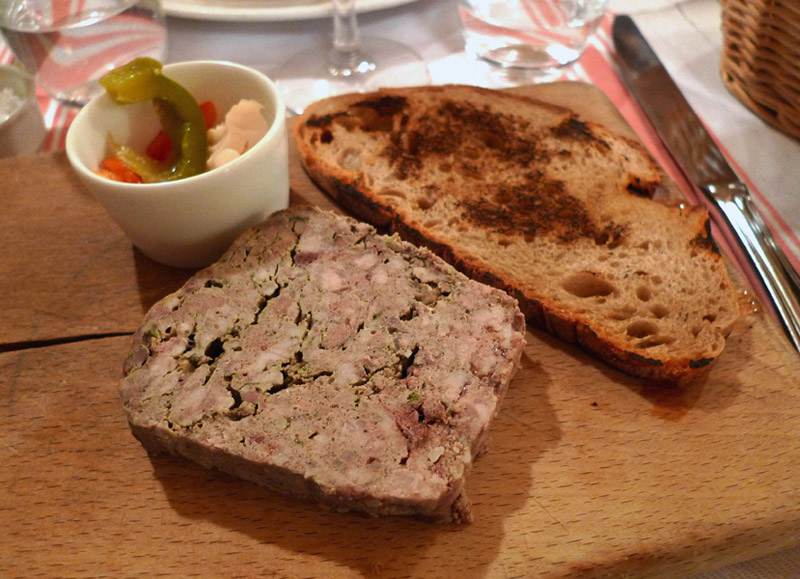 Restaurant L'Entredgeu, terrine de campagne