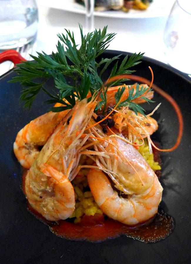 Restaurant Les Diables au Thym : Fricassée de crevettes 
