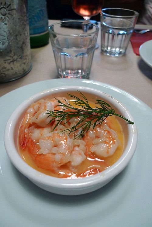 Bistrot Les Fils A Maman, Les crevettes au pastis de l'oncle Marius de Marseille