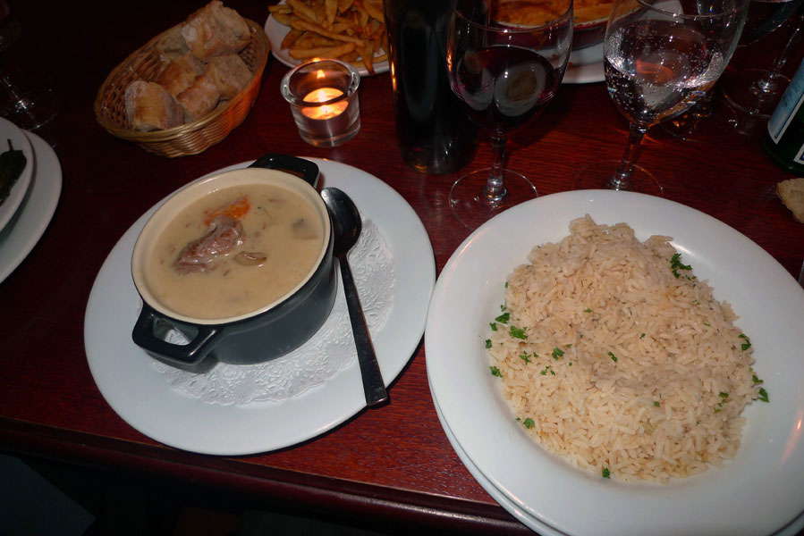 Restaurant Les Mauvais Garçons, blanquette de veau